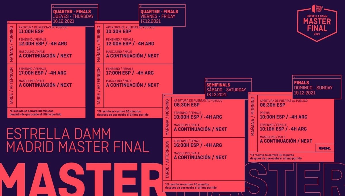 Horarios y dónde ver el Estrella Damm Master Final 2021