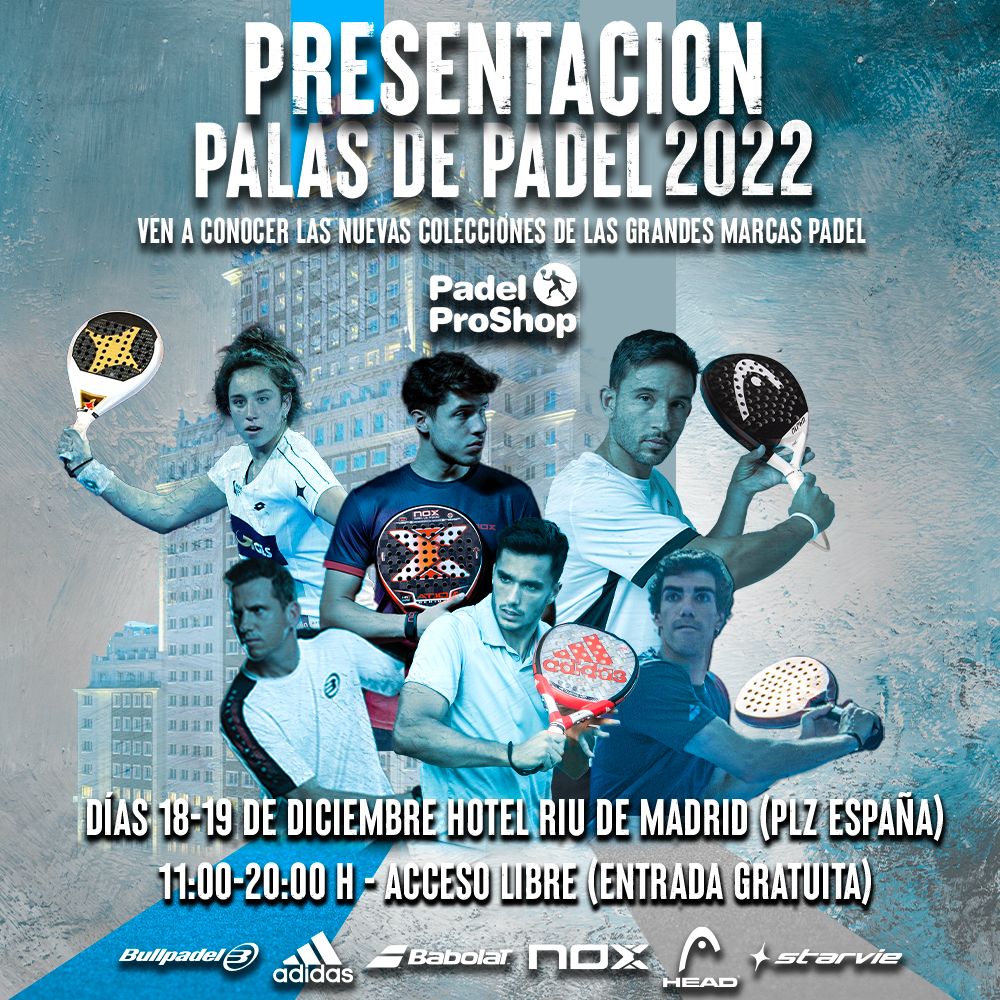 Padel Pro Shop te presenta este fin de semana en Madrid las nuevas palas para la temporada 2022