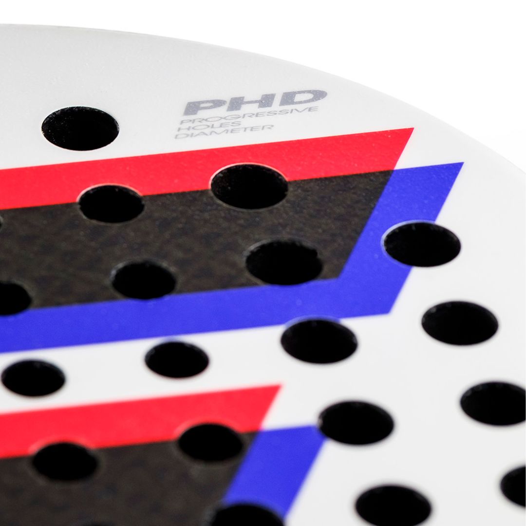 the PHD perforation pattern also makes it very comfortable on slightly off-centre hits