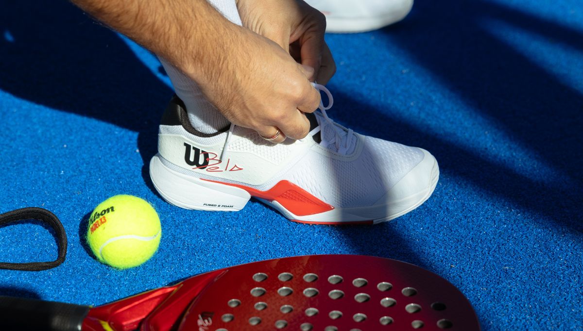 Wilson Bela Zapatillas De Pádel Tour Para Hombre Negro Y Rojo
