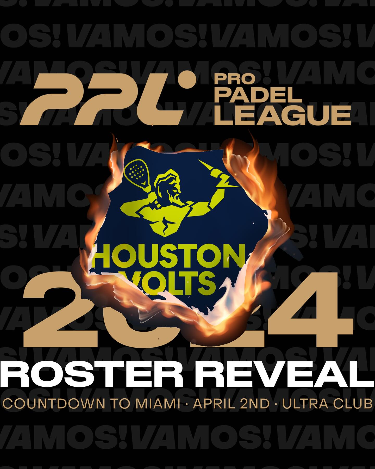 ¿Qué jugadores juegan en los Houston Volts de la Pro Padel League?