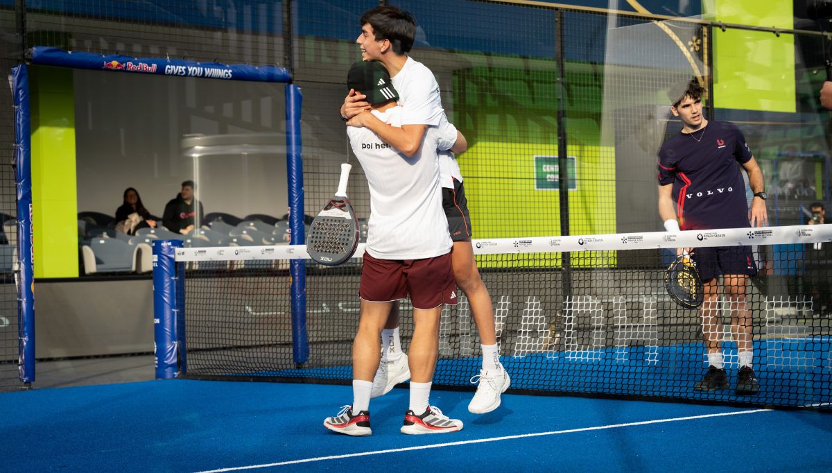 Uno de los encuentros más intensos en los treintaidosavos de final masculinos del Riyadh P1 fue el que enfrentó a Rama Valenzuela y Pol Hernández contra Miguel Lamperti y Daniel Santigosa