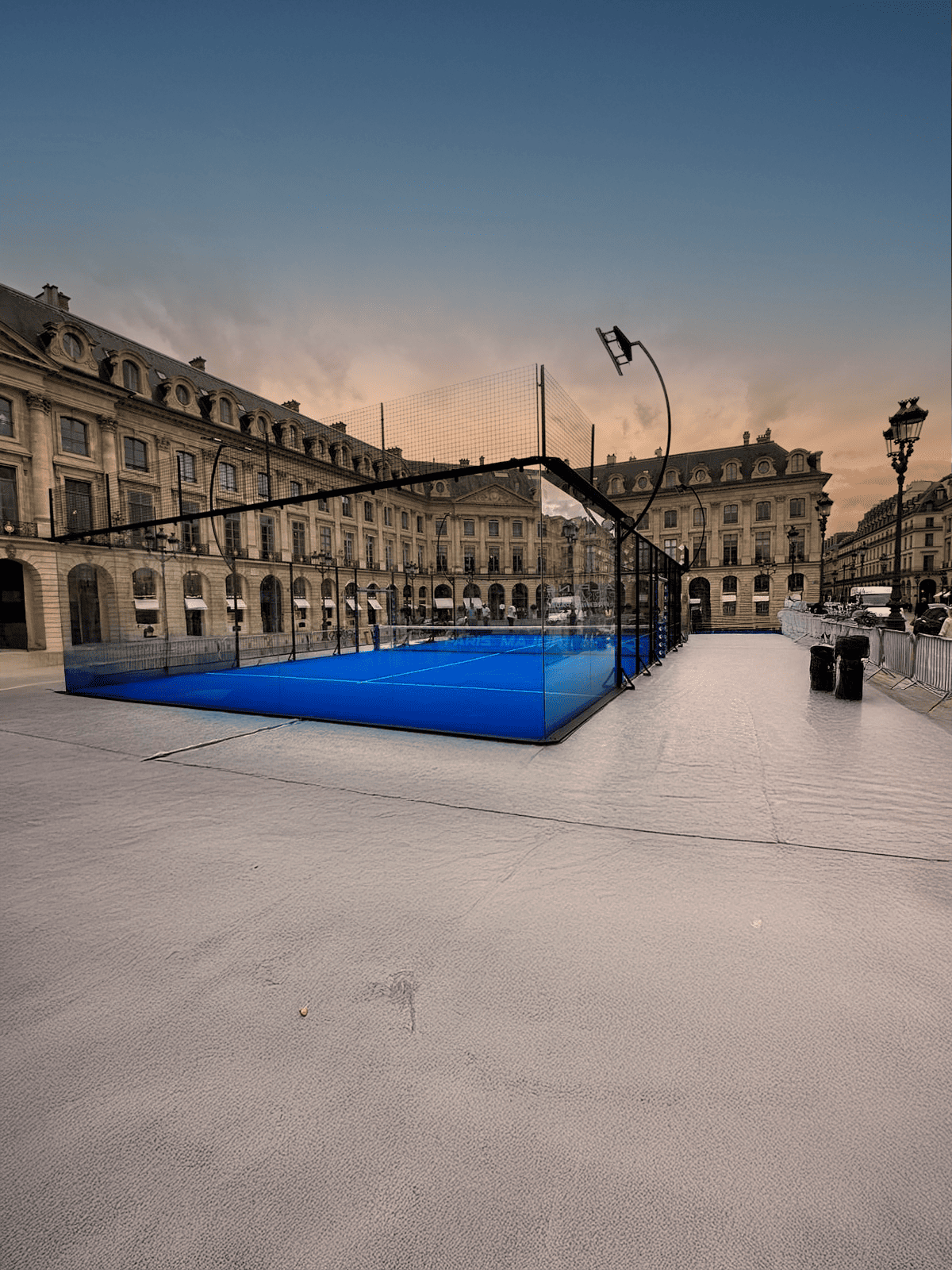 Padel at Place Vendome Paris just turned one of its most iconic squares into a padel desti