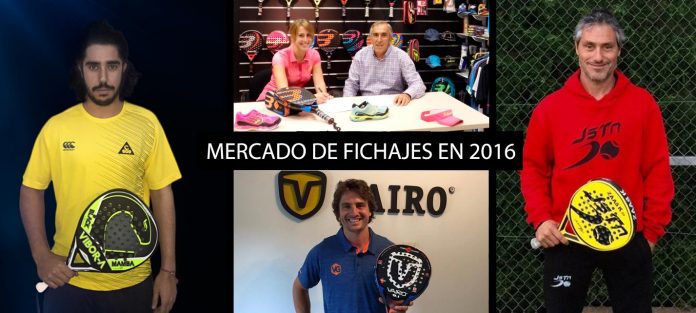 Mercado de fichajes de pádel para la temporada 2016
