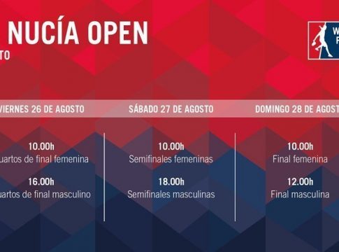 El streaming de La Nucía Open comenzará el viernes