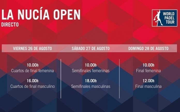 El streaming de La Nucía Open comenzará el viernes