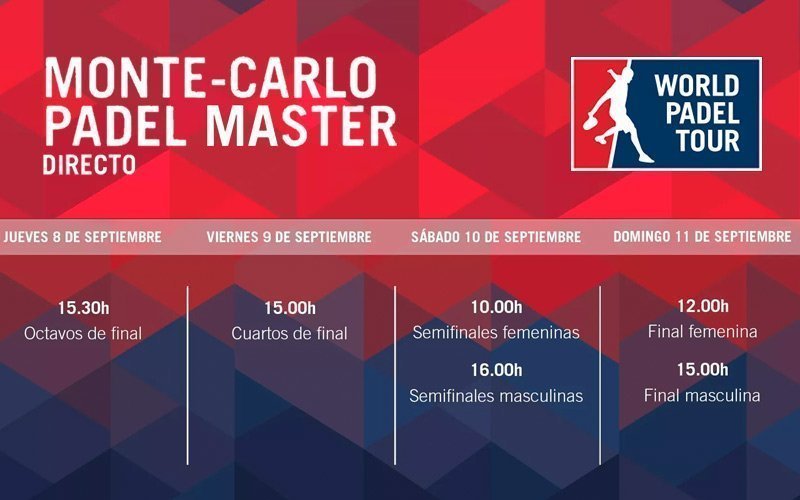 El streaming del Monte-Carlo Padel Master comenzará el jueves