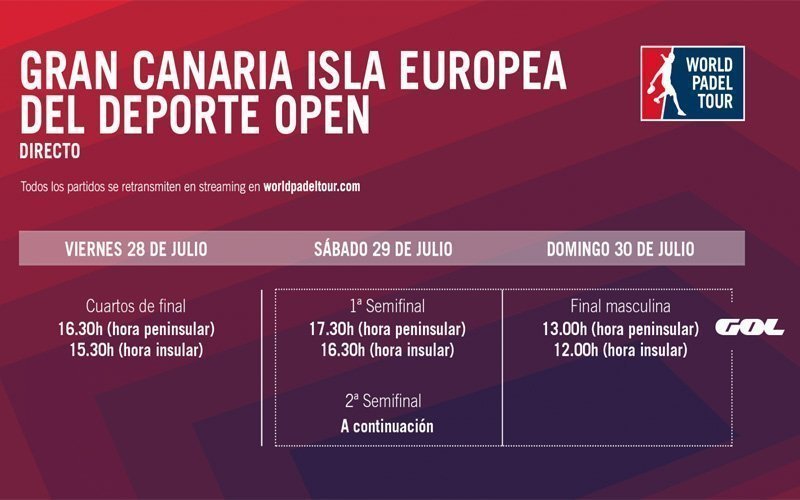 Horarios del streaming del Gran Canaria Open