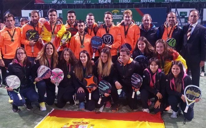 España triunfa en las finales del Campeonato de Europa de Pádel