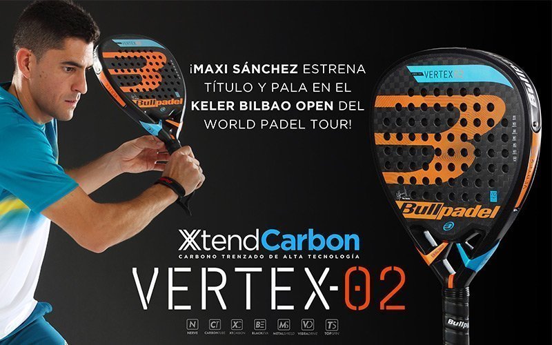 Bullpadel presenta la nueva Vertex-2, la pala de Maxi Sánchez