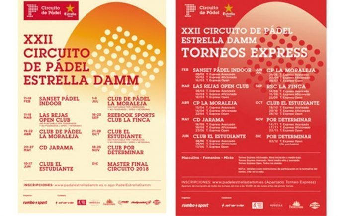 El Circuito de Pádel Estrella Damm comenzará en breve su XXII edición