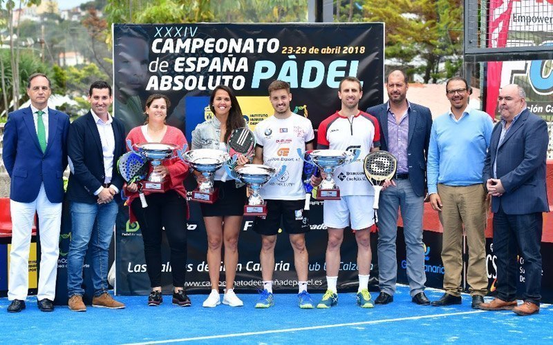 Josete Rico - Víctor Ruiz y Magüi Serna - Mari Carmen Díaz, ganadores del Campeonato Absoluto de España