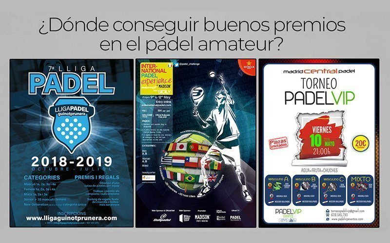 Los 3 mejores circuitos de pádel amateur para ganar premios