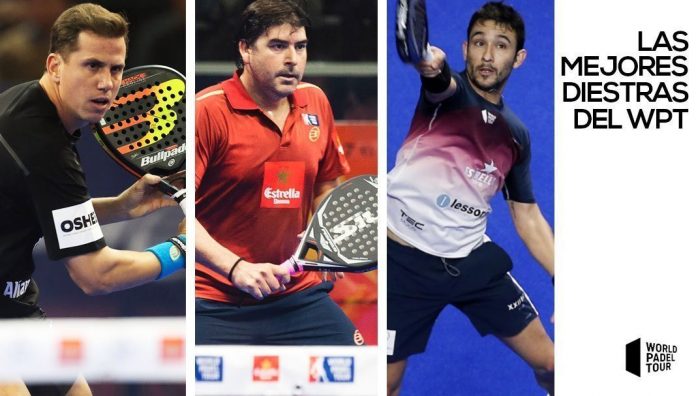 Los tres mejores jugadores diestros del World Padel Tour