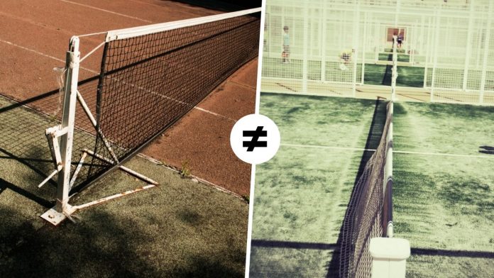 Las principales diferencias entre el tenis y el pádel