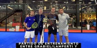 Partido de entrenamiento de Lamperti y Grabiel frente a Campagnolo y Capra Partido de entrenamiento de Lamperti y Grabiel frente a Campagnolo y Capra
