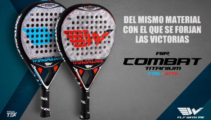 Wingpadel lanza dos nuevos modelos al mercado, las nuevas Wingpadel Air Combat Titanium.