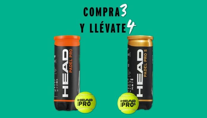 HEAD Padel lanza nueva promoción: Compra 3 botes y consigue 1 gratis