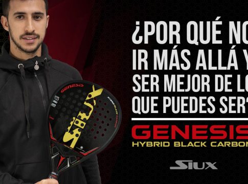 Siux presenta la Siux Genesis Hybrid Black, la pala de Álvaro Cepero