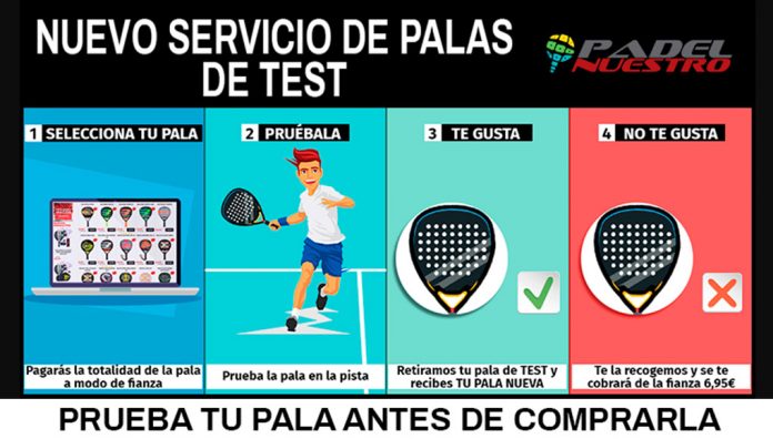 Padel Nuestro presenta su nuevo servicio de palas de test