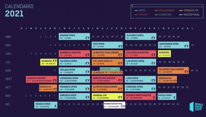¡World Padel Tour desvela cómo es su calendario en 2021!