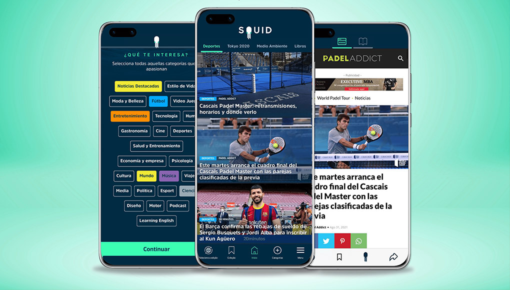 Padel Addict ahora también está disponible en la plataforma SQUID App