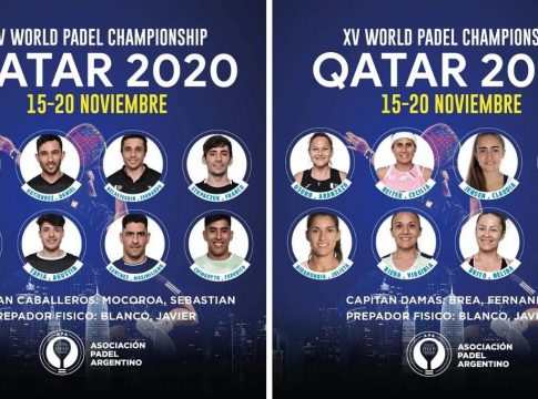 Argentina da a conocer a los jugadores que le representará en el Mundial de Pádel de Doha