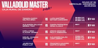 Estos son los partidos que se retransmitirán en la segunda jornada de los dieciseisavos del Valladolid Master