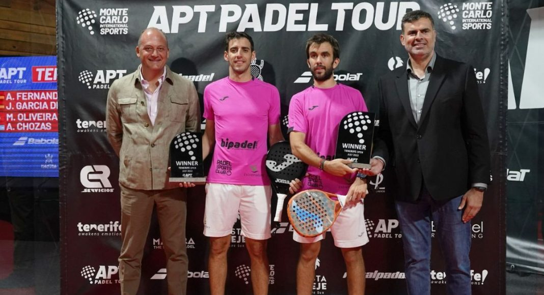Pincho Fernández y José Antonio García Diestro se proclaman ganadores del Tenerife Open del APT Padel Tour