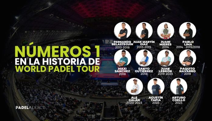Todos los número 1 de la historia de World Padel Tour