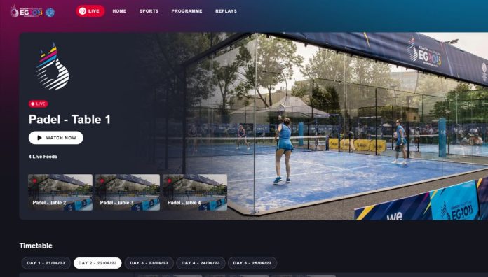 ¿Dónde se puede ver el pádel en directo en los Juegos Europeos 2023?