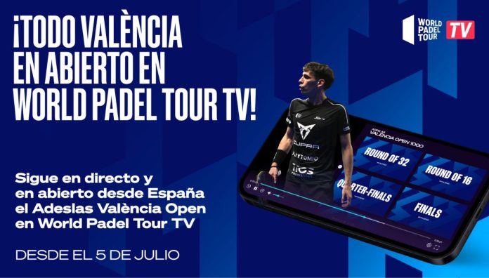 ¡El Adeslas Valencia Open de World Padel Tour se podrá ver en abierto en España!