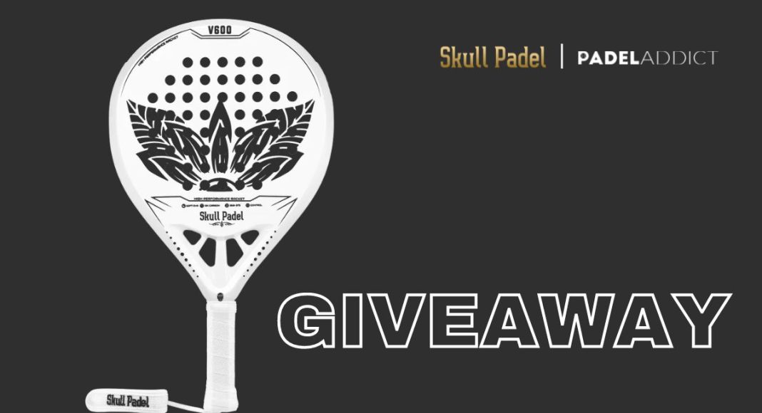 Participate in the giveaway of a V600 - SKULL BLANCA 12K racket from Skull Padel