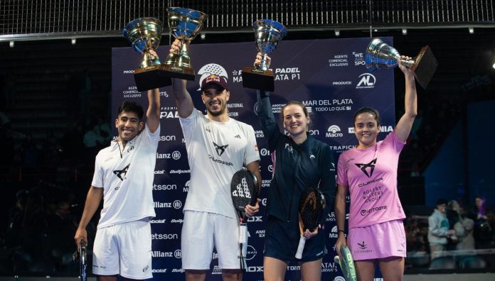 Ale Galán - Fede Chingotto y Ari Sánchez - Paula Josemaría se proclaman ganadores del Mar del Plata P1