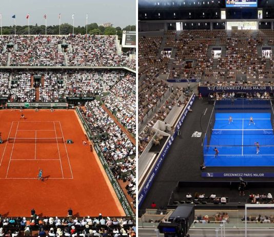 What is the difference in prize money between the Roland Garros in tennis and the Paris Major in padel?