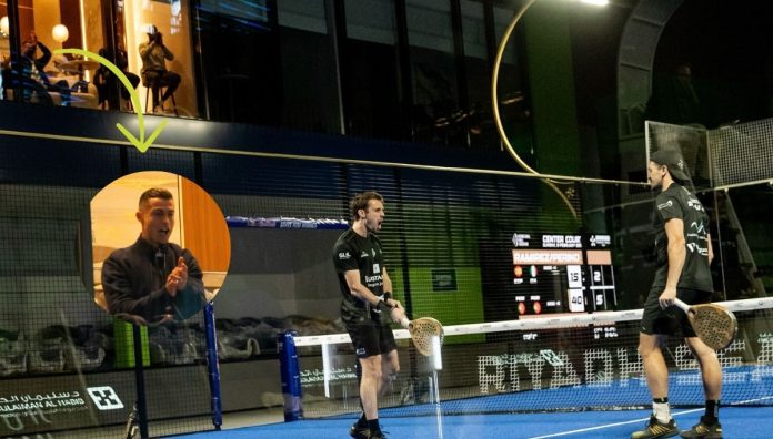 Cristiano Ronaldo no se quiso perderse el inicio del Riyadh P1 y estuvo alentando a sus compatriotas, los hermanos Deus