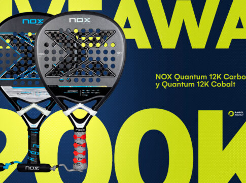 We are in luck! For 7 days we have a giveaway of 2 NOX padel rackets: the Quantum 12K Carbon and the Quantum 12K Cobalt.