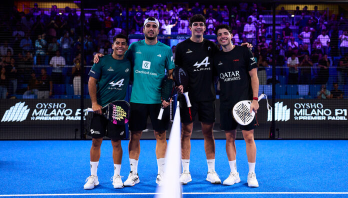 Ale y Fede destrozan a Coello y Tapia con un 6 0 para la historia en la final del Milano P1