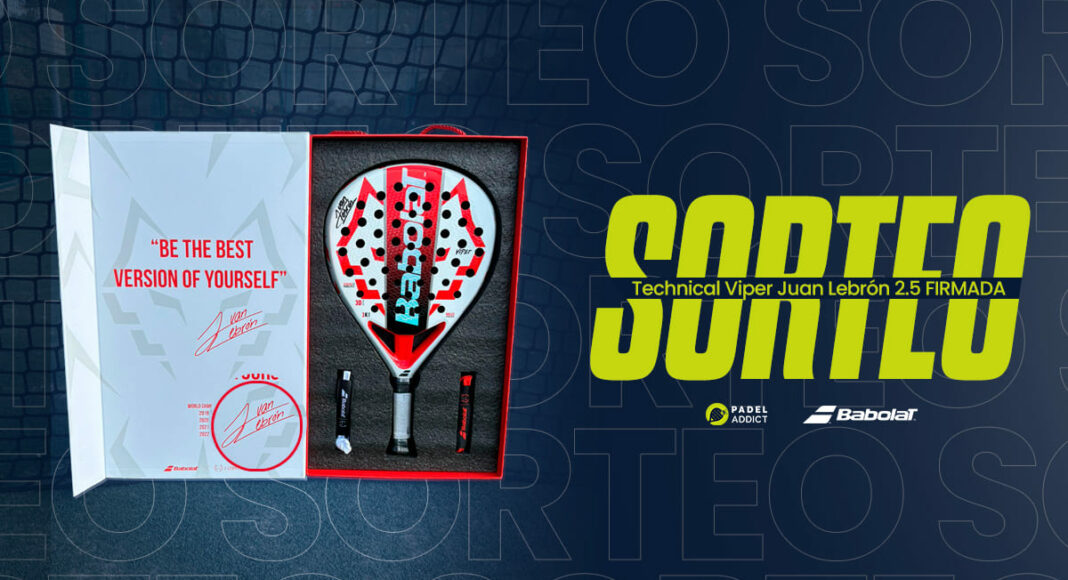 ¡Sorteamos una pala de pádel Babolat Technical Viper Juan Lebrón 2.5 firmada por el jugador!
