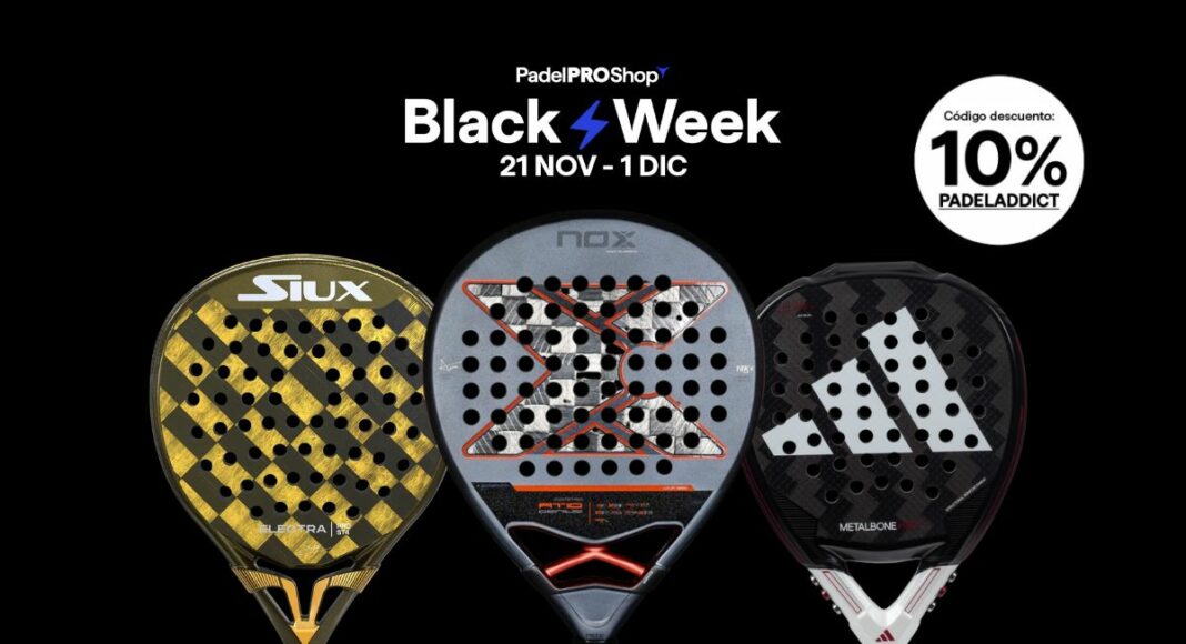 Black Friday 2025: las mejores ofertas en palas Nox, Adidas, Siux, Bullpadel y más