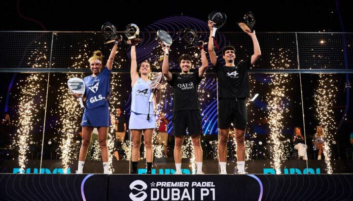 Tapia–Coello revalidan título y Bea–Claudia derrotan a las número uno para coronarse campeones del Dubai Premier Padel P1.