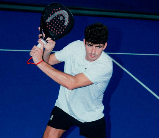 On Running will dress and shoe Arturo Coello