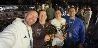 El divertido reto de Ángel González tras el título de Ari Sánchez y Andrea Ustero El divertido reto de Ángel González tras el título de Ari Sánchez y Andrea Ustero