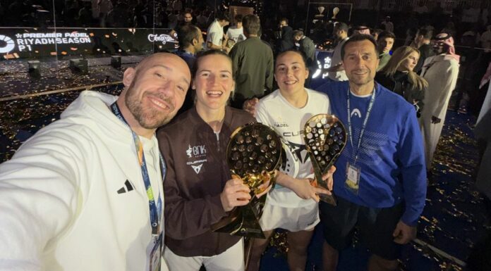 El divertido reto de Ángel González tras el título de Ari Sánchez y Andrea Ustero El divertido reto de Ángel González tras el título de Ari Sánchez y Andrea Ustero