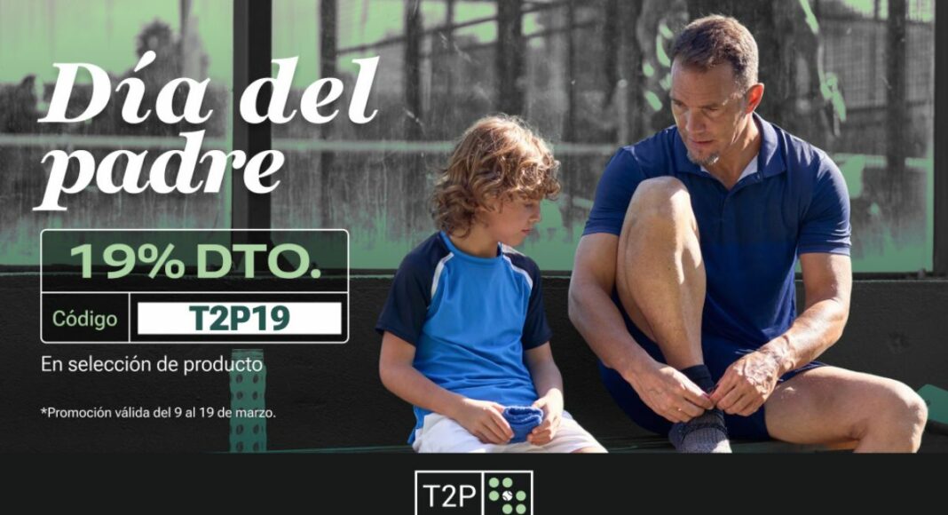 Equipa a tu padre este 19 de marzo: Time2Padel lanza un descuento extra del 19 % en su selección especial
