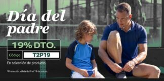 Equipa a tu padre este 19 de marzo: Time2Padel lanza un descuento extra del 19 % en su selección especial