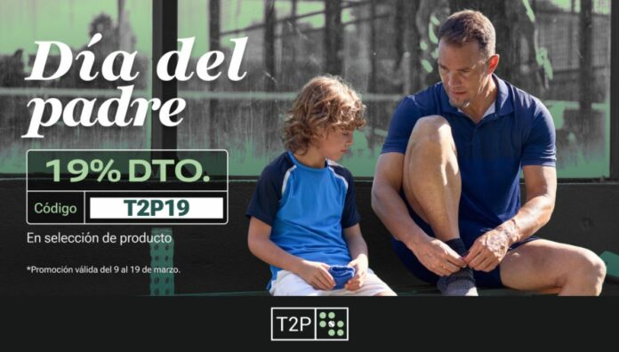 Equipa a tu padre este 19 de marzo: Time2Padel lanza un descuento extra del 19 % en su selección especial