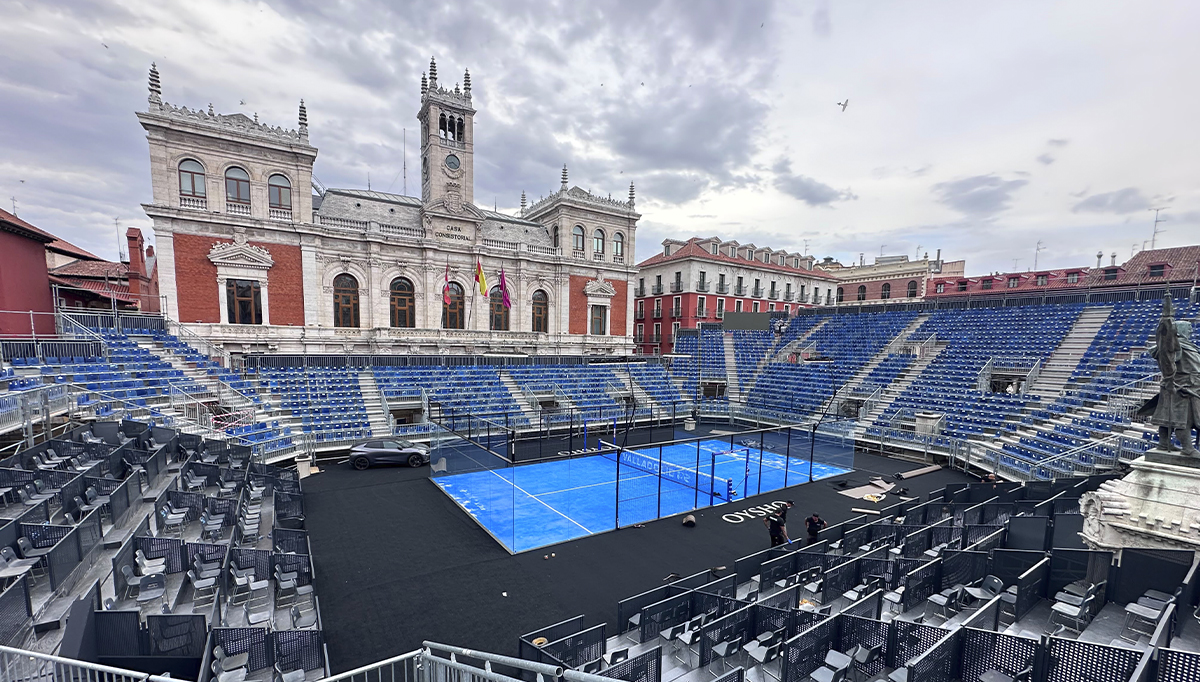 20 años de pádel en la Plaza Mayor: arranca el histórico Valladolid P2
