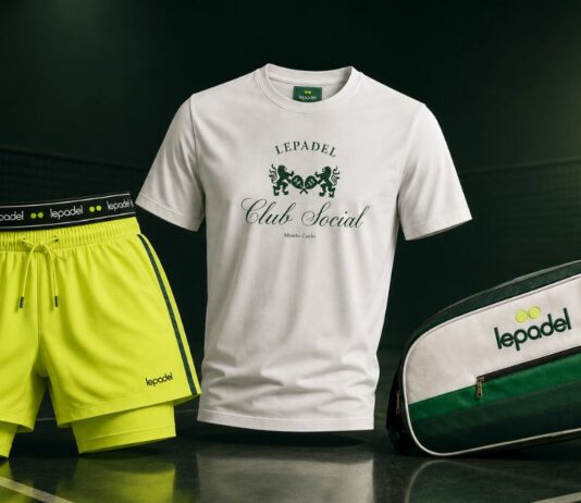 We’re giving away this fantastic pack – comprising a T-shirt, trousers and a padel bag – in partnership with lepadel!