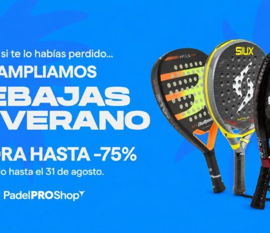 PadelPROShop amplía sus rebajas hasta el 31 de agosto: descuentos de hasta el 75 % en palas top del circuito